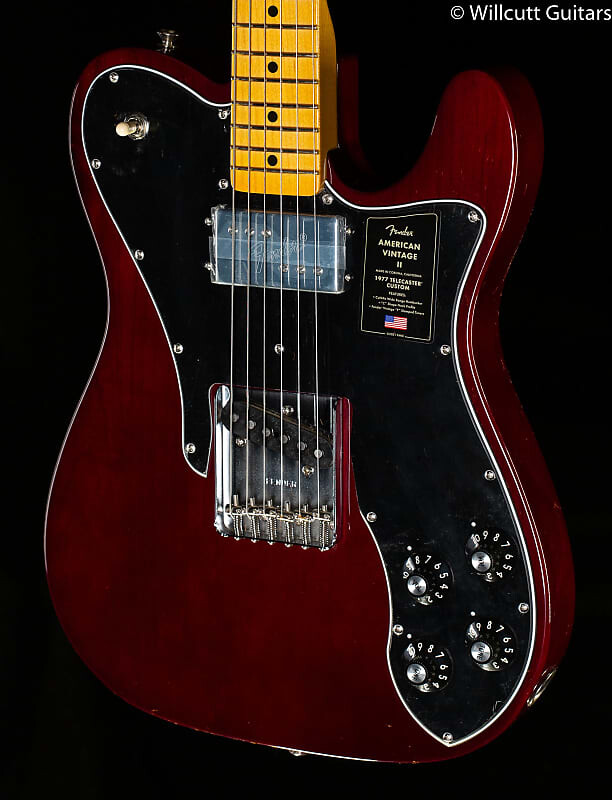 

Fender American Vintage II 1977 Telecaster Custom Wine (168) Fender American II Telecaster Wine (168)