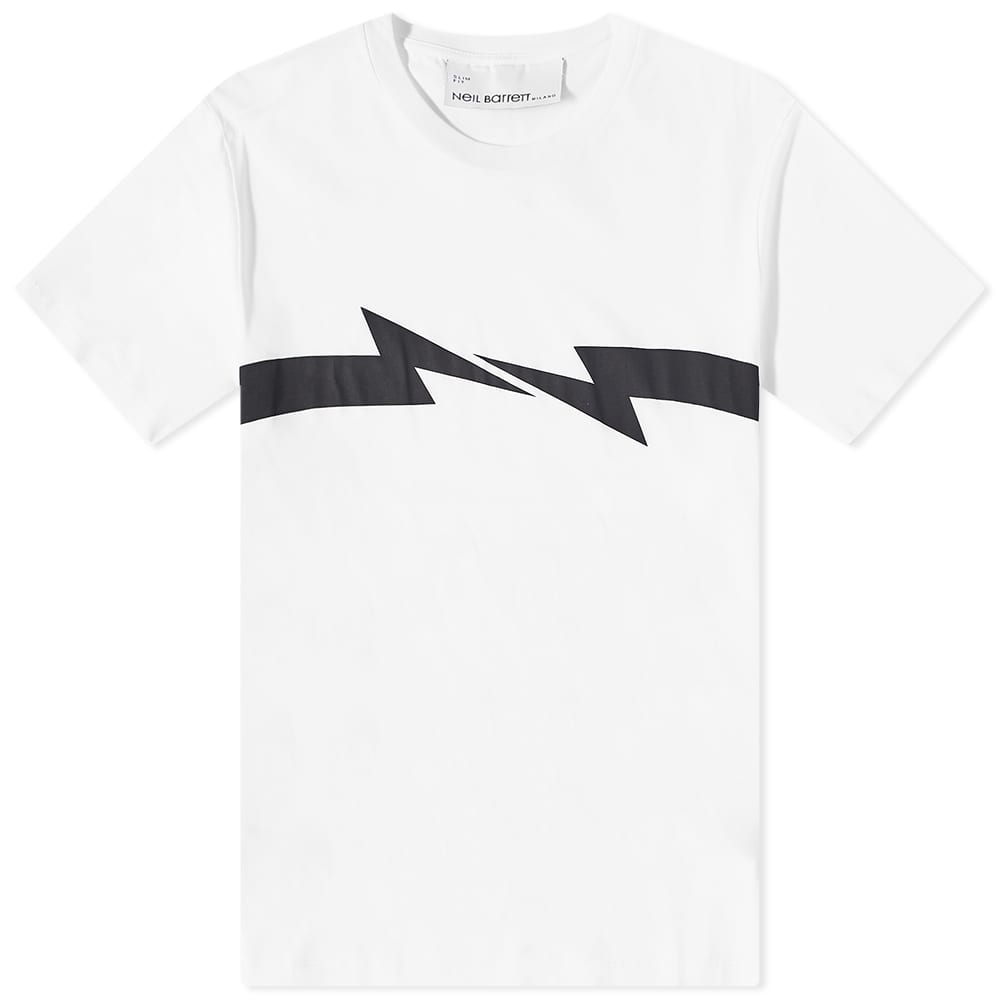 

Футболка Neil Barrett Horizontal Print Bolt Tee