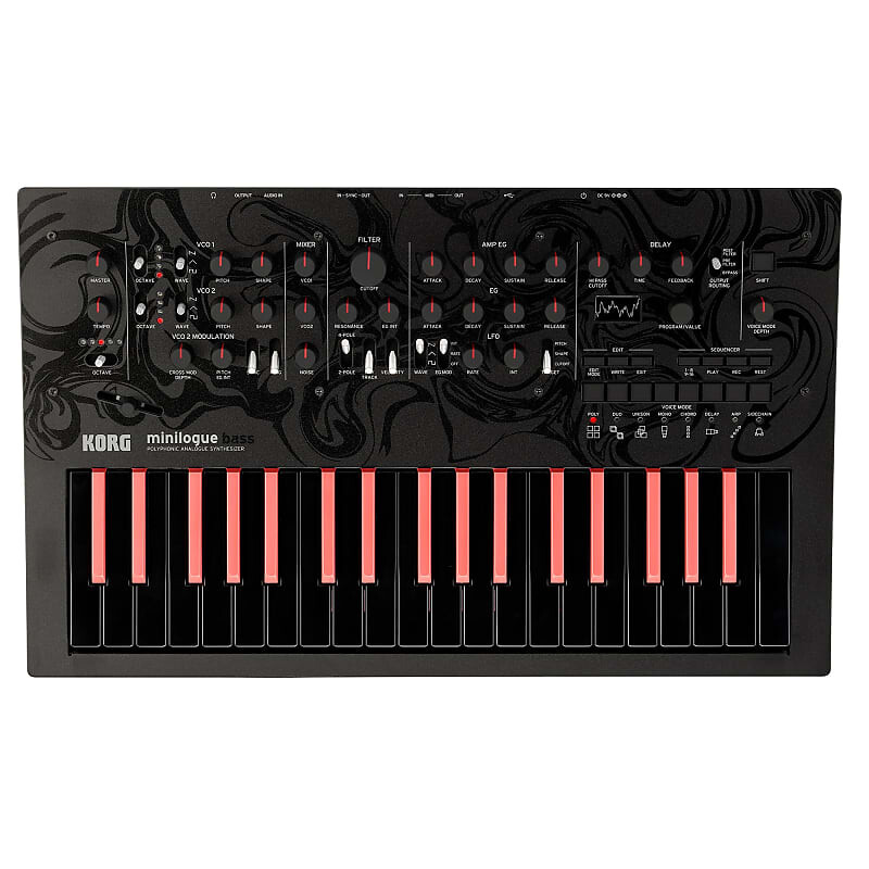 

Полифонический аналоговый синтезатор Korg Limited Edition Minilogue Bass Limited Edition Minilogue Bass Polyphonic Analog Synthesizer