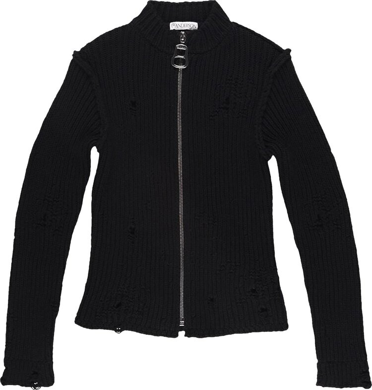 

Кардиган JW Anderson Distressed Cardigan 'Black', черный