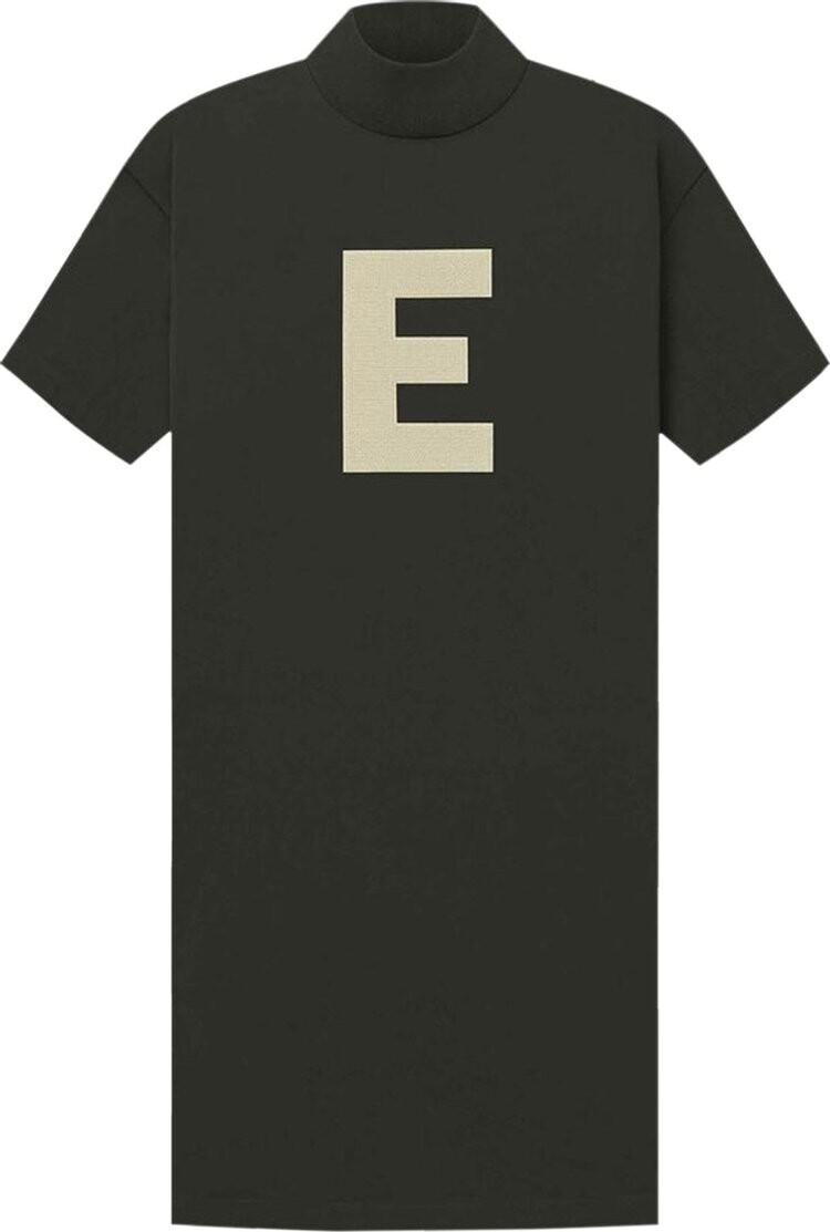 

Футболка Fear of God Essentials 3/4 T-Shirt Dress 'Off Black', черный