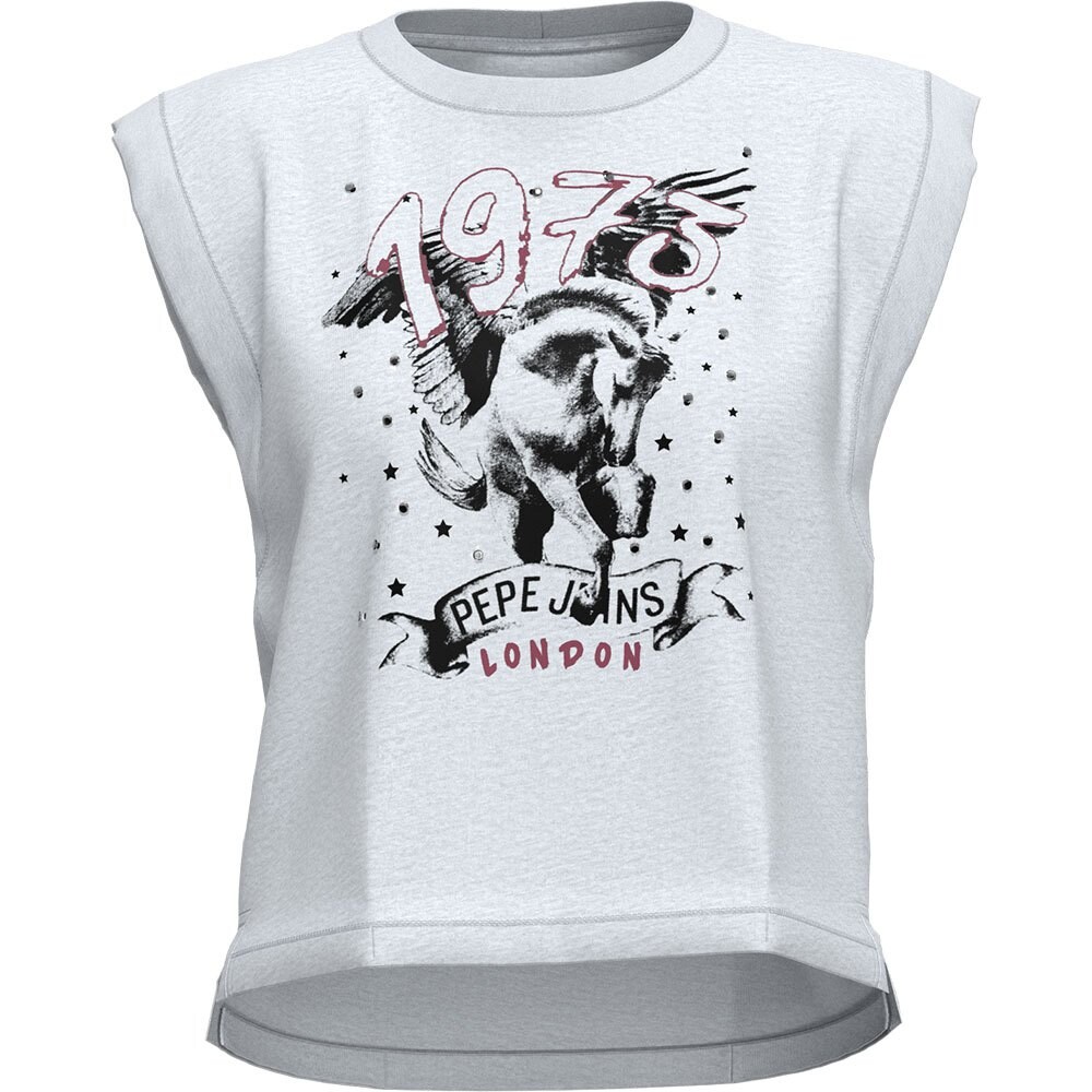 

Футболка Pepe Jeans Bianca Sleeveless Round Neck, белый