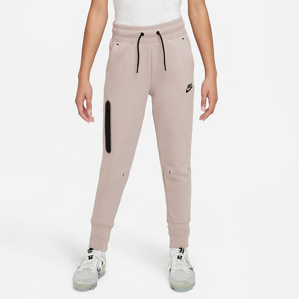 

Детские брюки-джоггеры Nike Sportswear Tech Fleece, серо-розовый