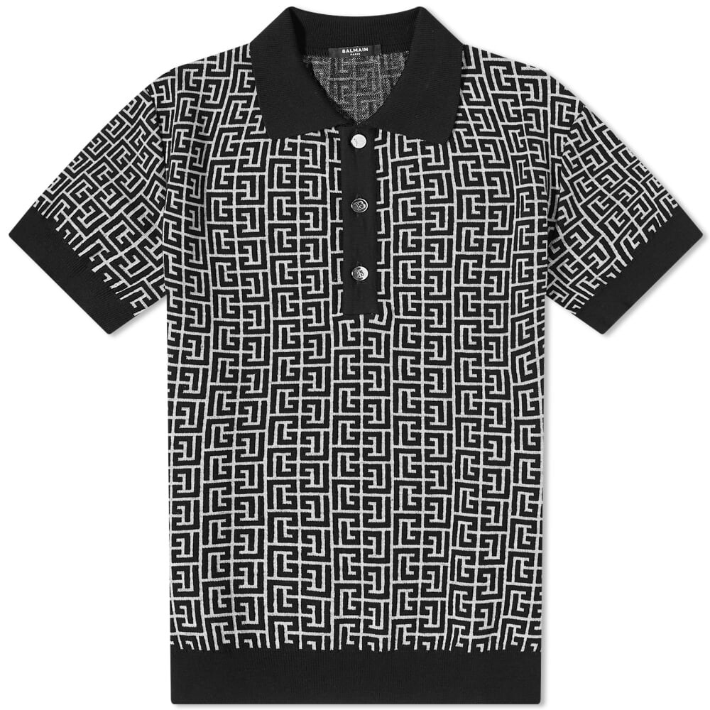 

Футболка Balmain Monogram Polo Shirt