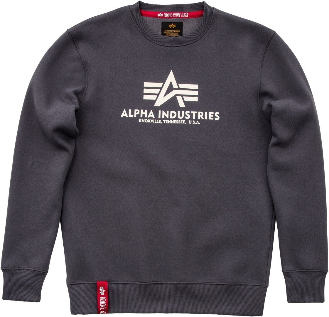 

Толстовка Alpha Industries Basic, темно-серая