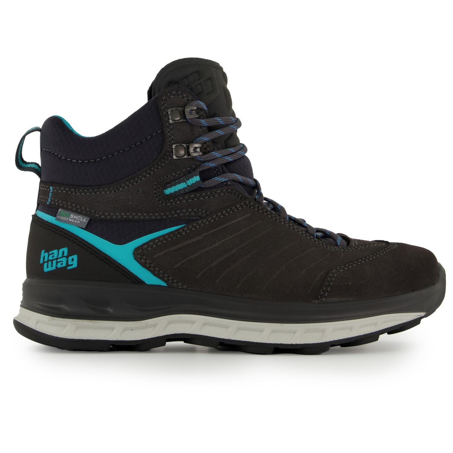 

Ботинки для прогулки Hanwag Women's Blueridge ES, цвет Asphalt/Ocean