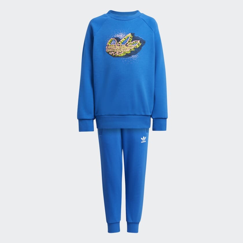 

Спортивный костюм adidas Graphic Crew, синий/принт
