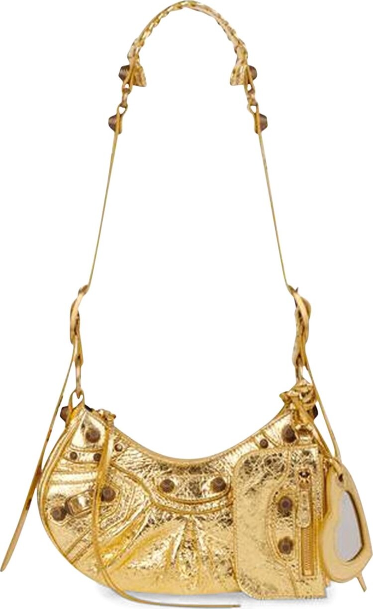 

Сумка Balenciaga Le Cagole XS Shoulder Bag Gold, золотой