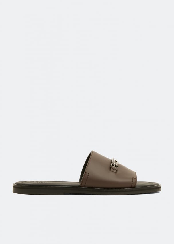 

Шлепанцы BALLY Jacob slides, коричневый