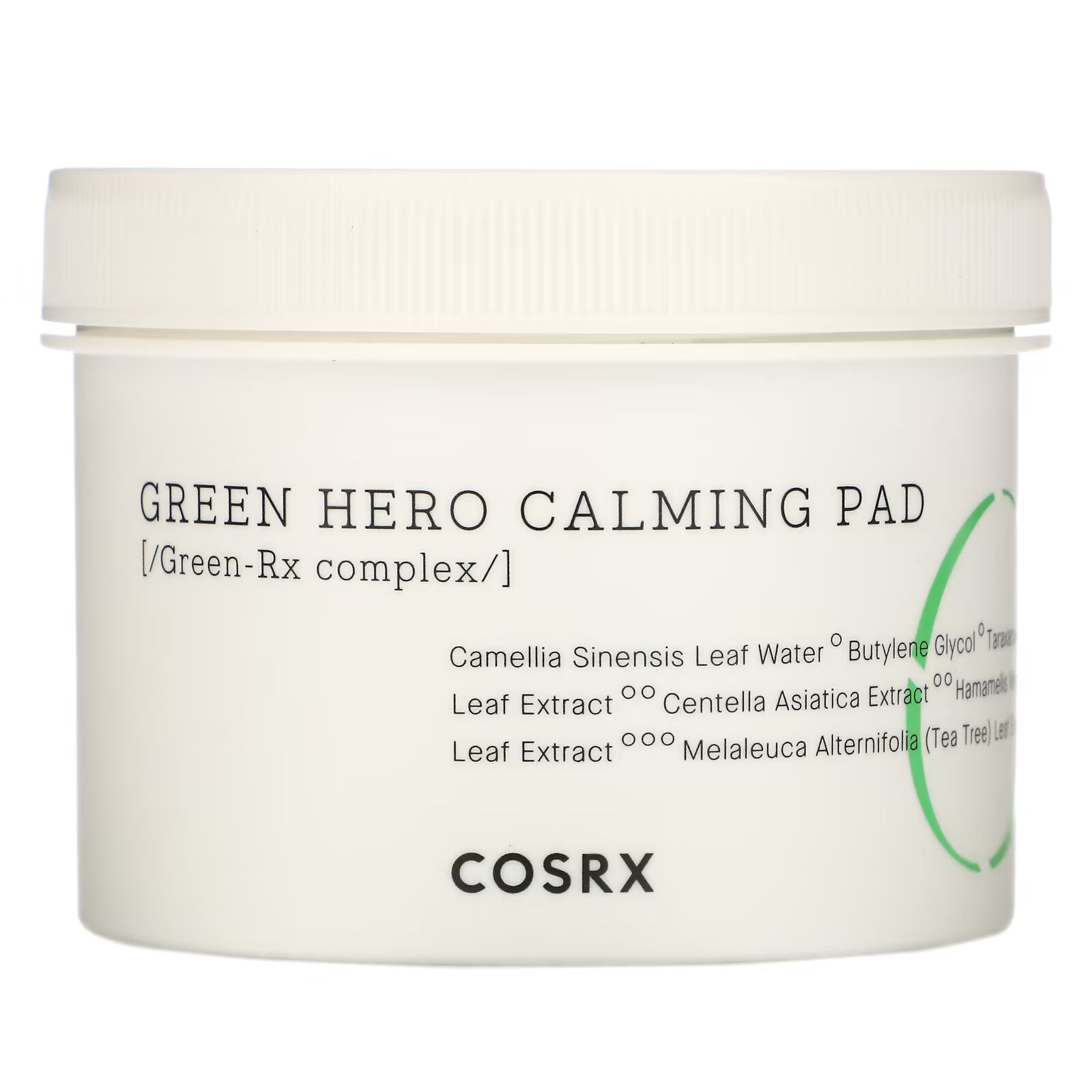 Cosrx, One Step Green Hero Calming Pad, успокаивающие диски, 70 шт., 135 мл (4,56 жидк. унции) успокаивающие пэды для лица cosrx one step green hero calming pad