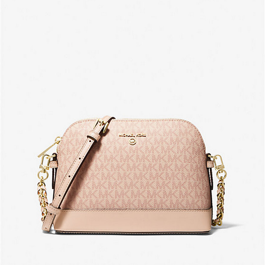 

Сумка кросс-боди Michael Michael Kors Large Logo Dome, розовый