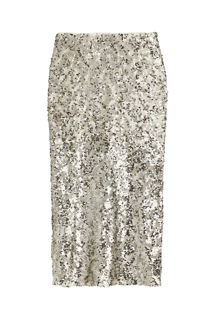 

Юбка H&M Sequined, хаки