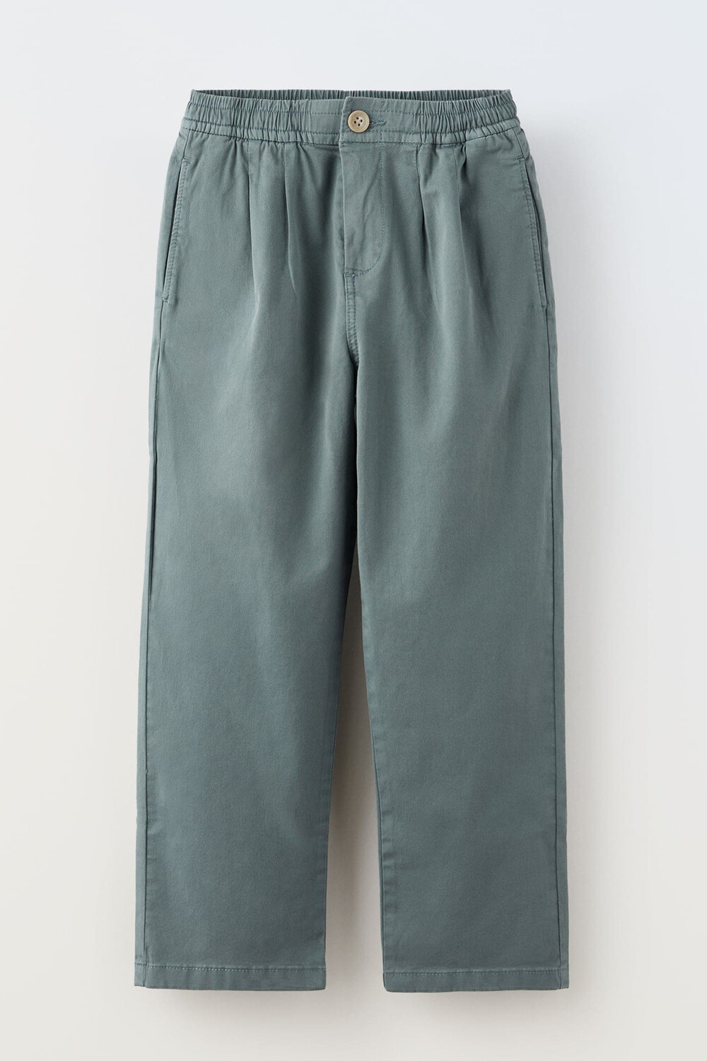 Брюки Чинос ZARA, светло-бирюзовый