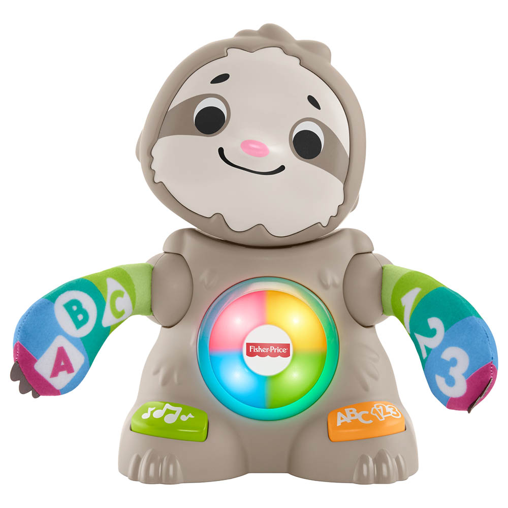 Интерактивная развивающая игрушка Fisher Price Linkimals Smooth Moves Sloth развивающий коврик fisher price gnb52 ленивец