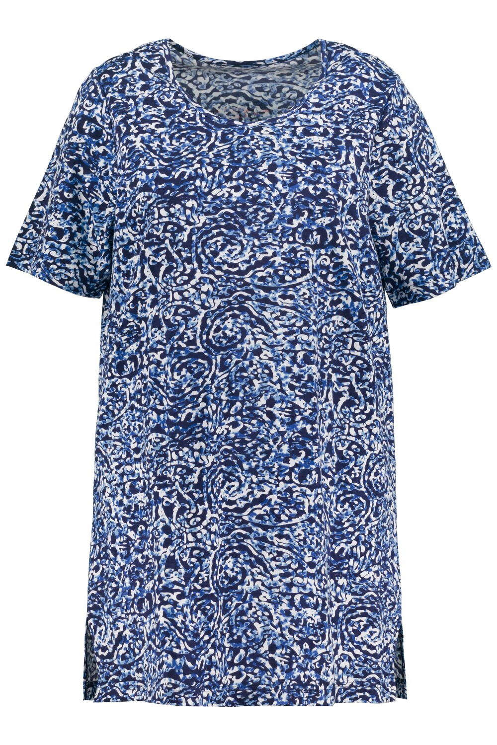 

Футболка Ulla Popken Long, цвет navy multi