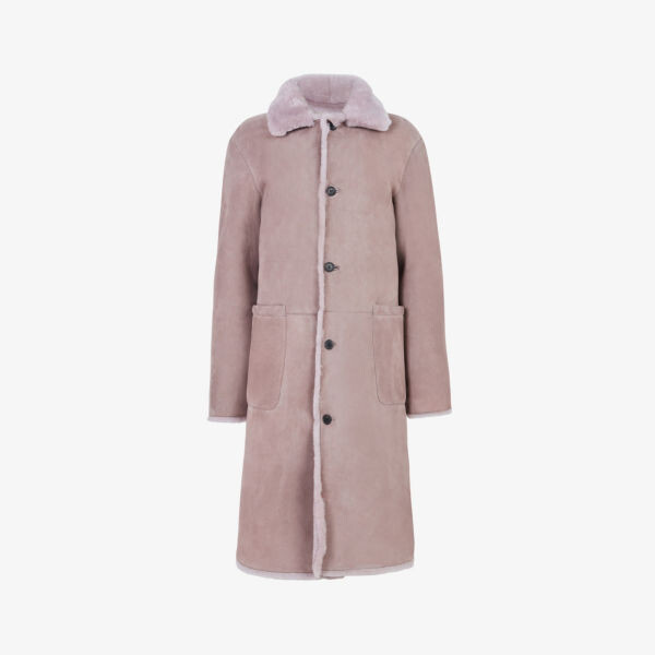 

Двусторонняя дубленка Serra Allsaints, цвет pale orchid pi