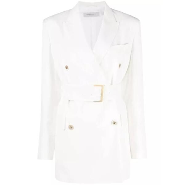 

Куртка double-breasted belted blazer Golden Goose, белый