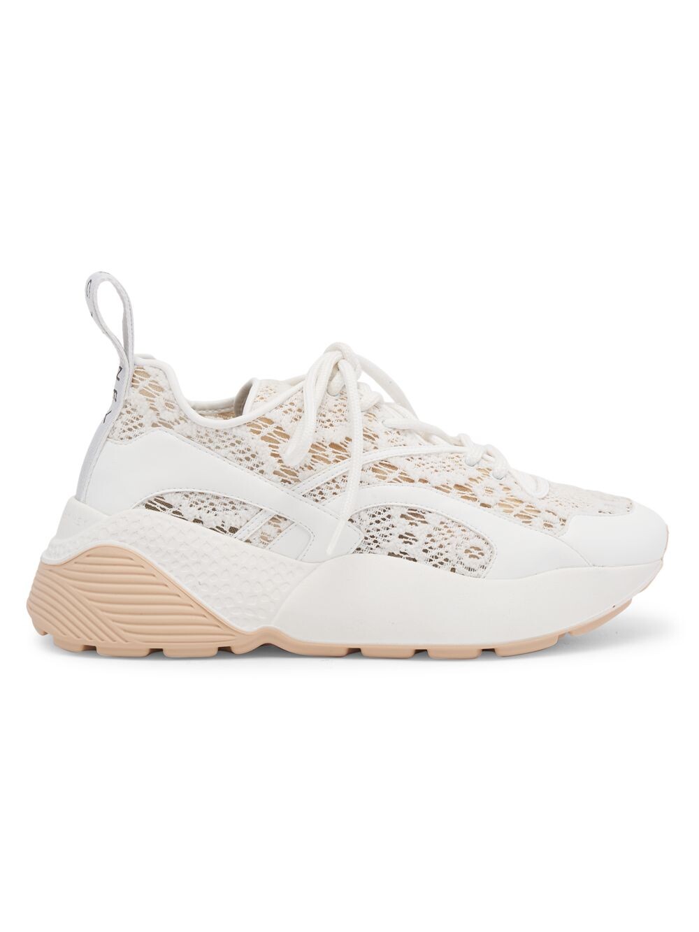 

Кружевные кроссовки Eclypse Stella McCartney, белый