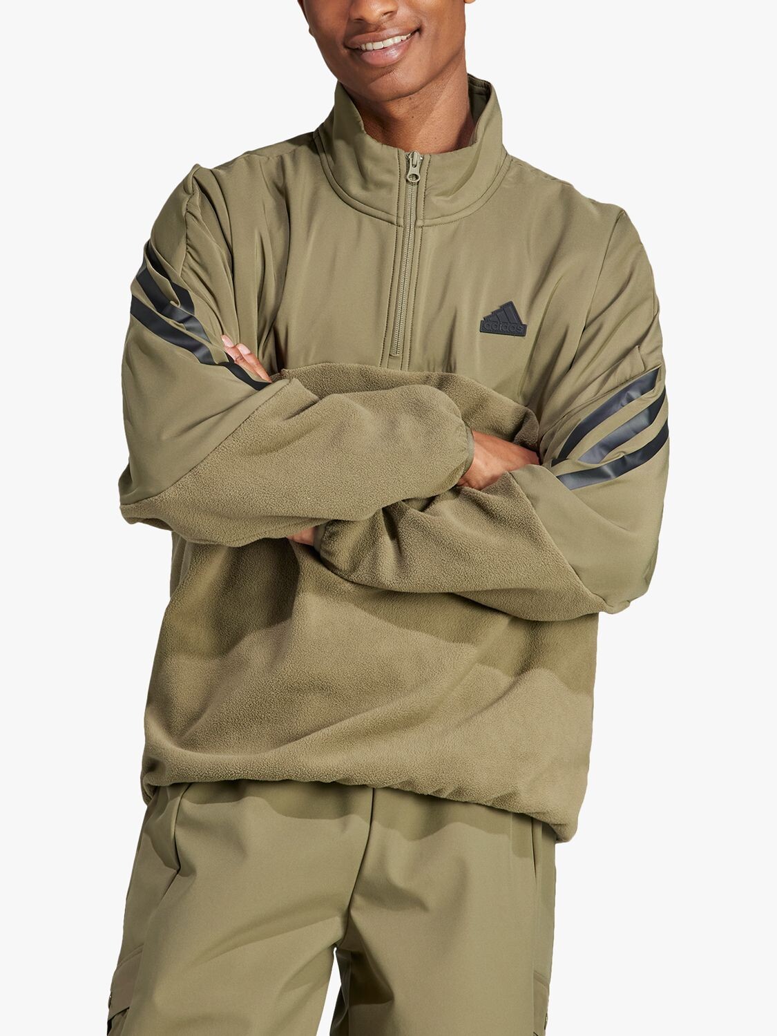 

Толстовка с тремя полосками и молнией 1/4 Future Icons adidas