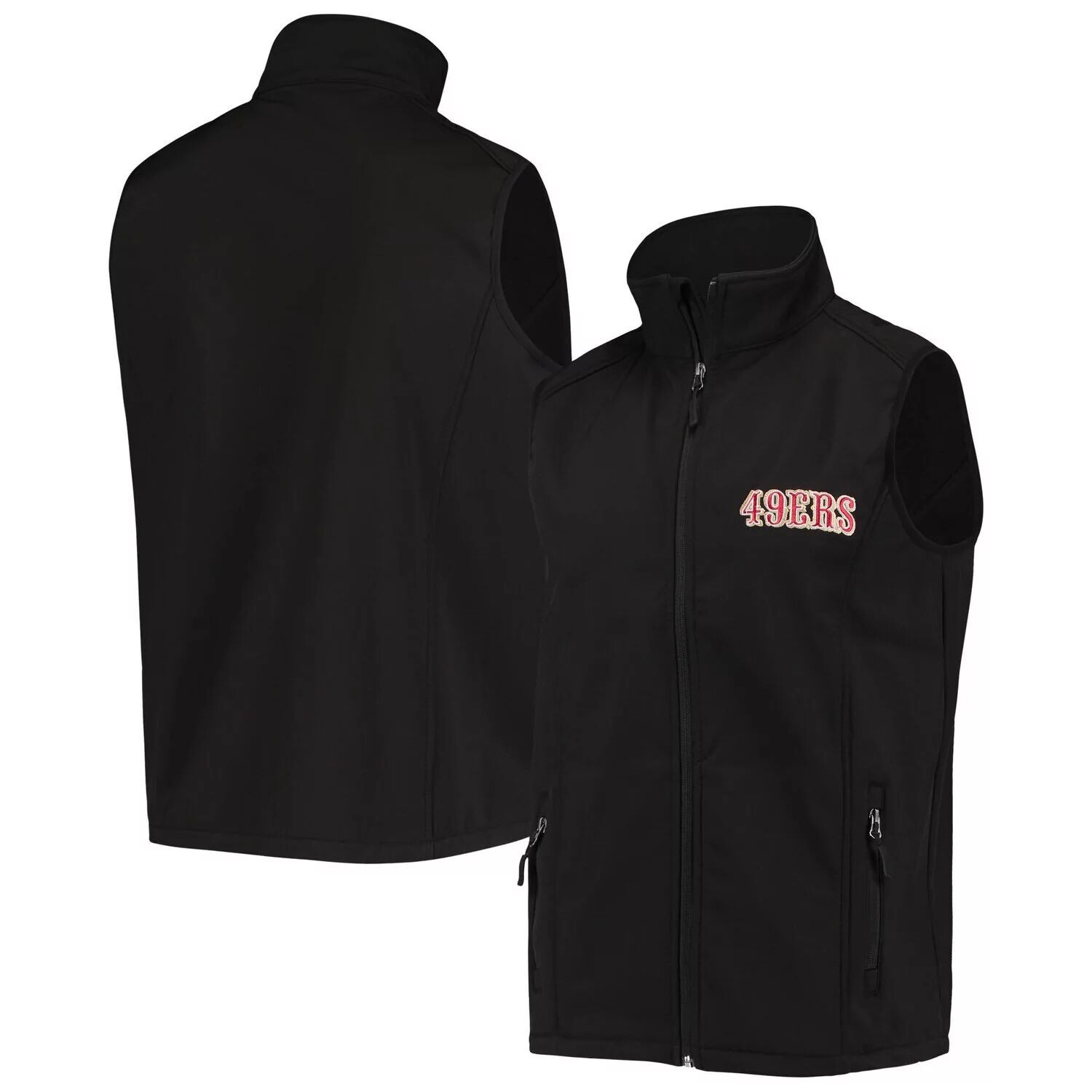

Мужской жилет Dunbrooke Black San Francisco 49ers Circle Archer Softshell с молнией во всю длину