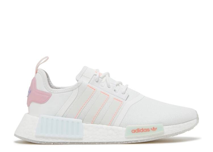 Кроссовки Adidas WMNS NMD_R1 'WHITE ACID RED', белый