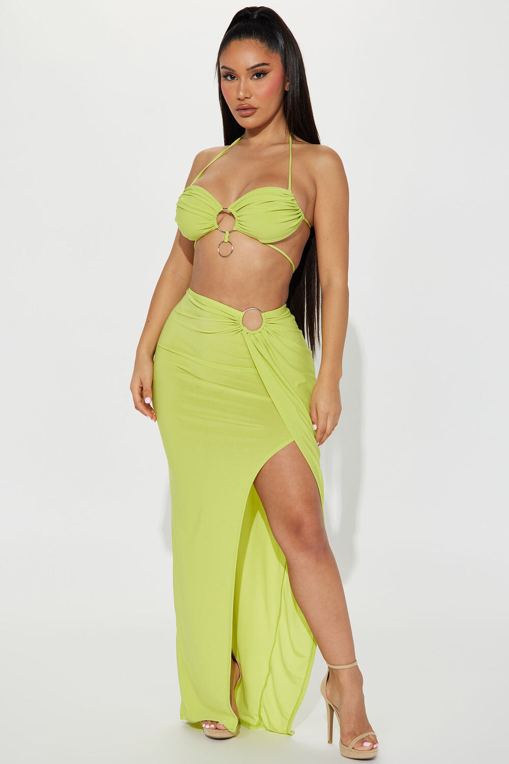 

Юбка Fashion Nova 10423S, шартрез