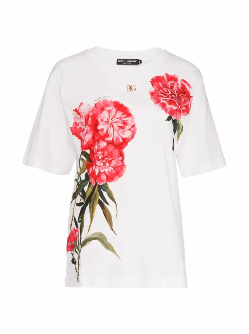 

Хлопковая футболка с логотипом Dolce&Gabbana