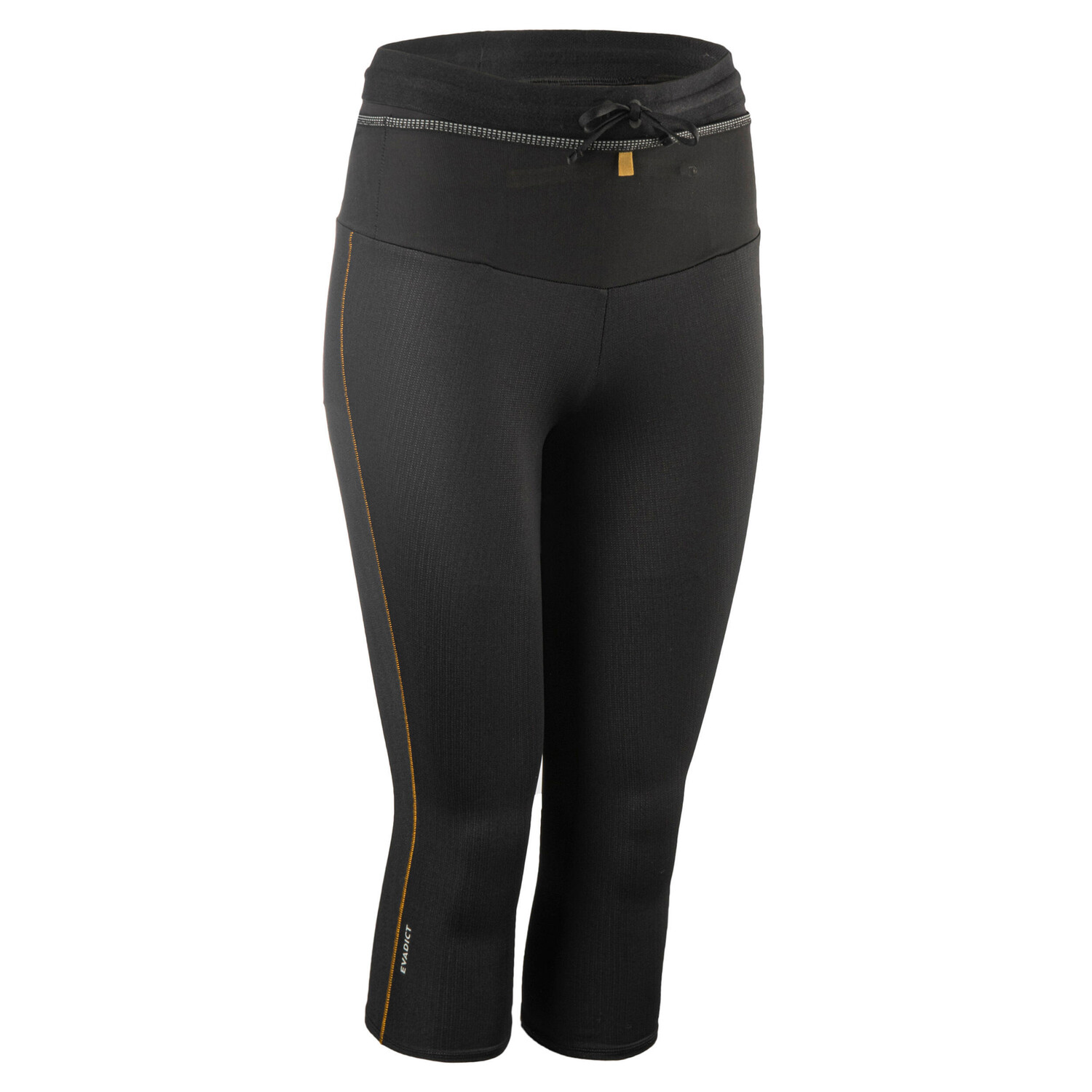 

Штаны для бега 3/4 Tights Trail Emboss женские черные/бронзовые EVADICT, черный
