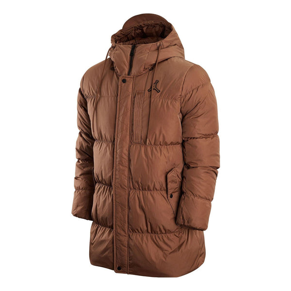 Куртка Jordan Solid Color Zipper Down Jacket Men's Brown DZ4554-256, коричневый