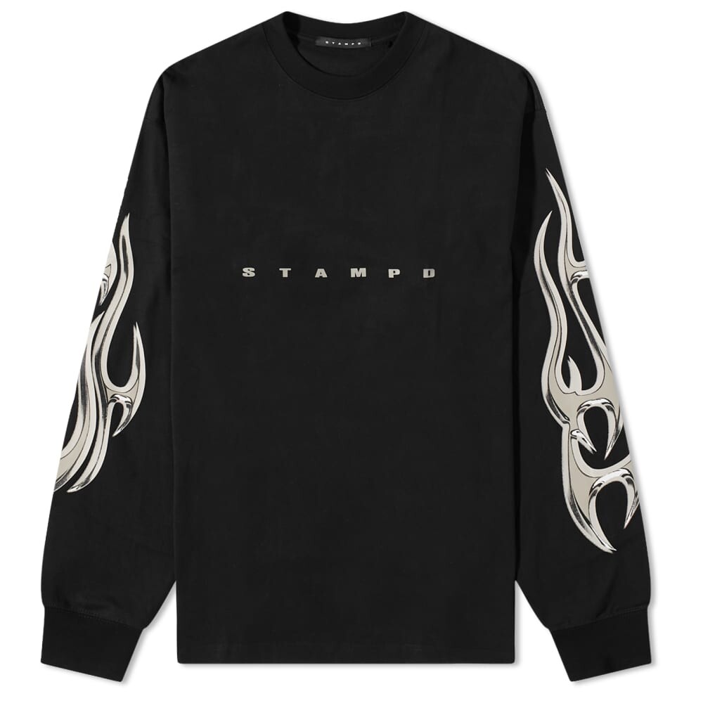 

Футболка STAMPD Chrome Flame Long Sleeve Relaxed Tee, Черный
