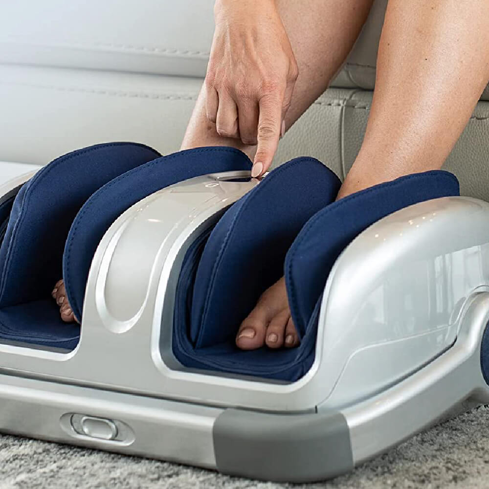 Массажер для ног Miko Shiatsu Foot Machine, серый/синий – заказать по  доступной цене из-за рубежа в «CDEK.Shopping»