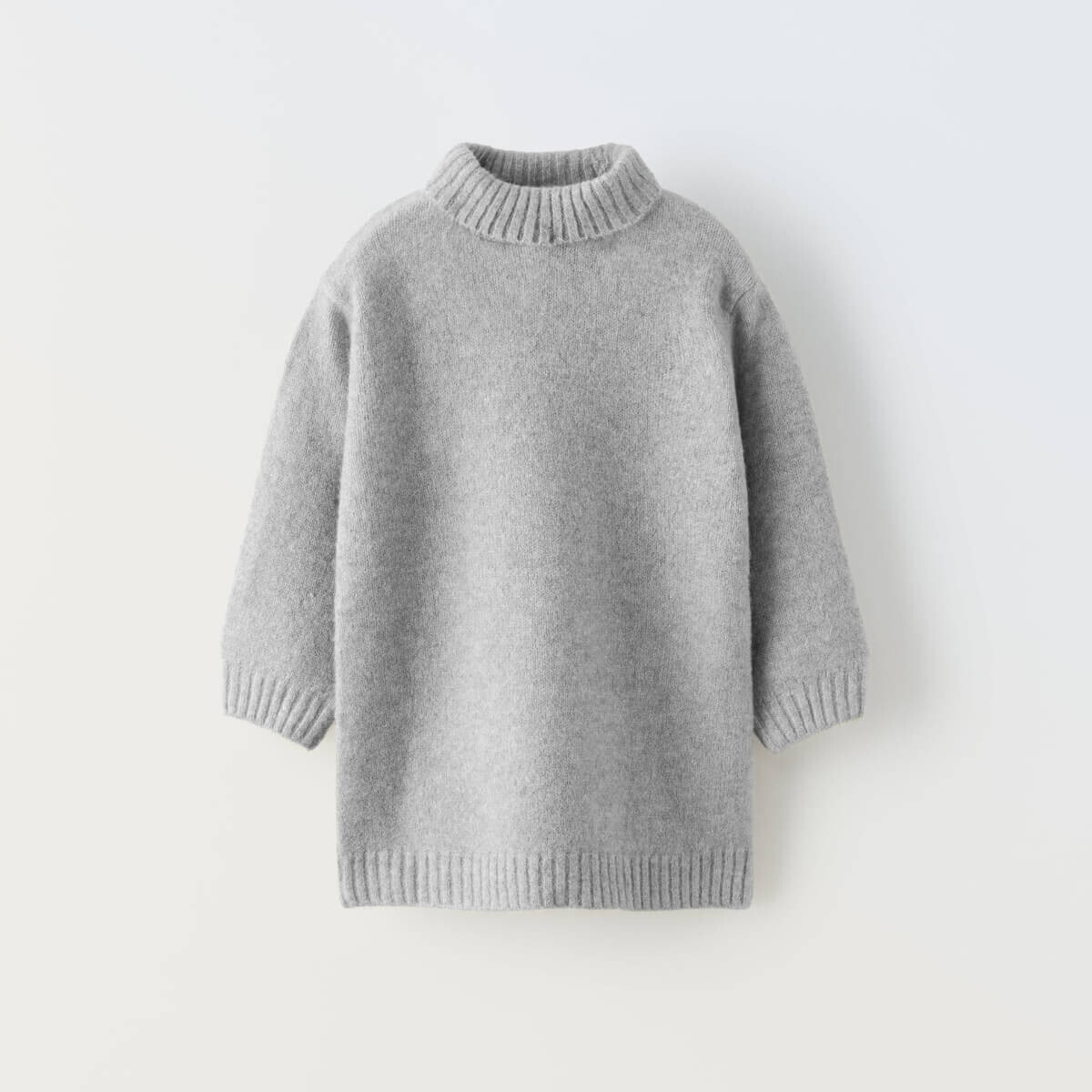 

Трикотажное платье Zara Knit, серый