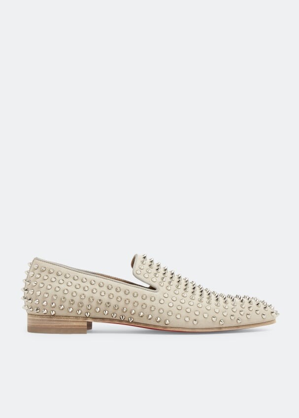 

Лоферы CHRISTIAN LOUBOUTIN Dandelion Spike loafers, серый