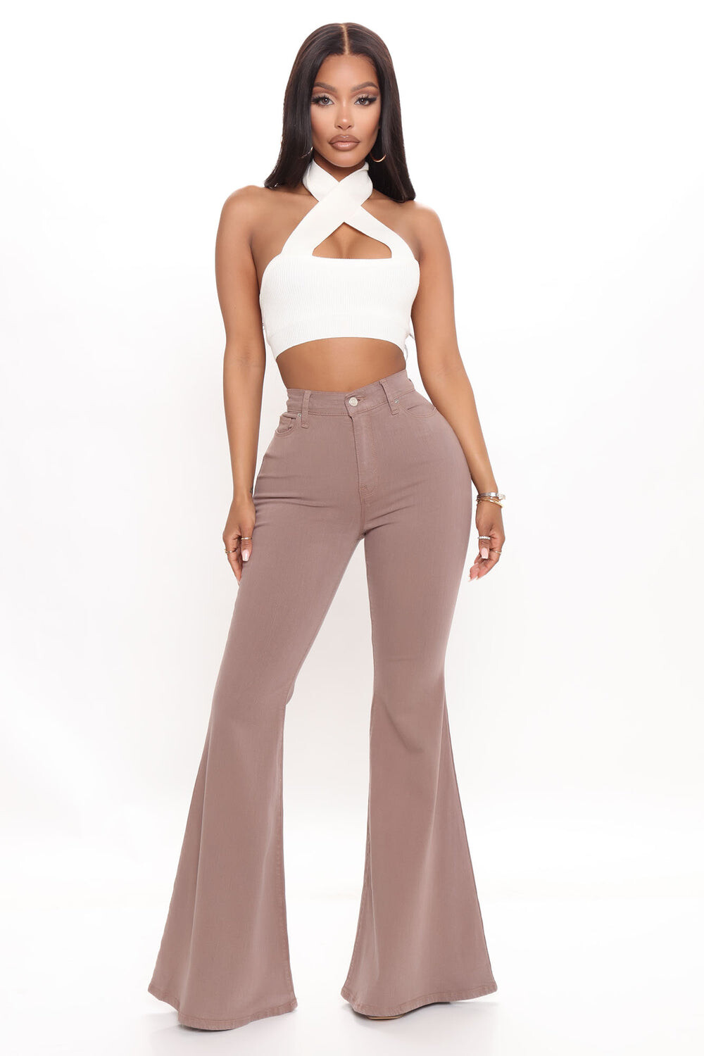 

Джинсы Fashion Nova ZD506004, мокко