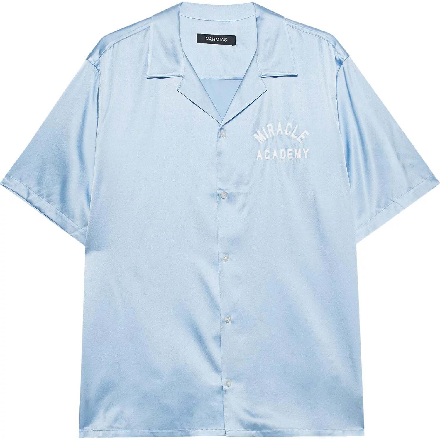 

Рубашка Nahmias Miracle Academy Silk Button Down, светло-голубой