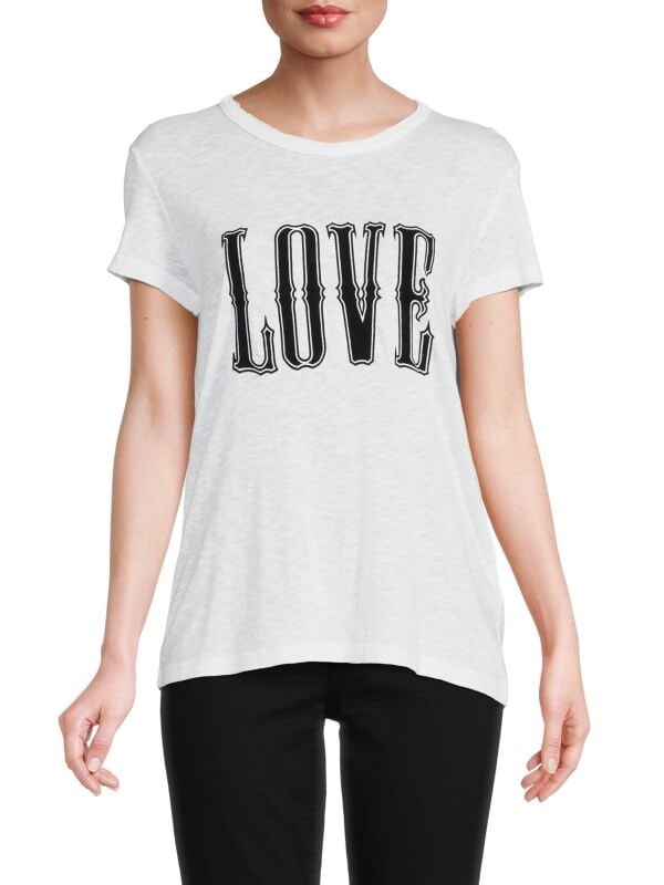 

Футболка ZADIG & VOLTAIRE Walk Chine Love, blanc, Серый