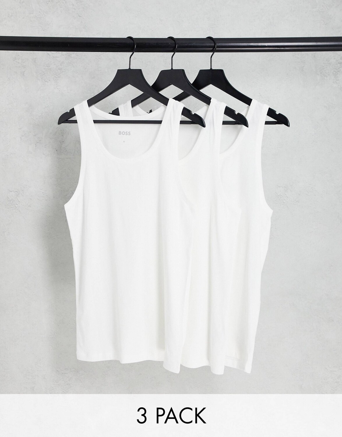 

Комплект из 3 жилетов белого цвета BOSS Bodywear
