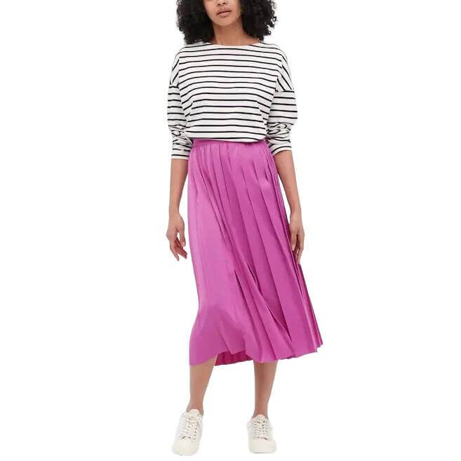 

Юбка Uniqlo Asymmetric Pleated, розовый