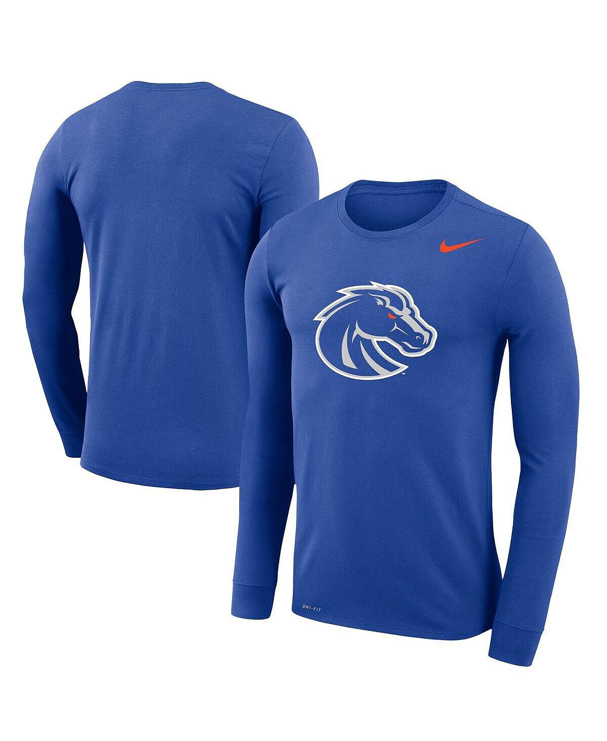 

Мужская футболка с длинным рукавом royal boise state broncos school logo legend performance Nike