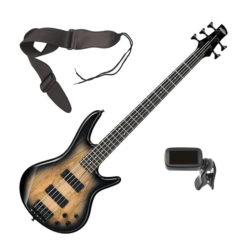 

Ibanez GSR205SM 5-струнная бас-гитара - Natural Grey Burst BONUS PAK