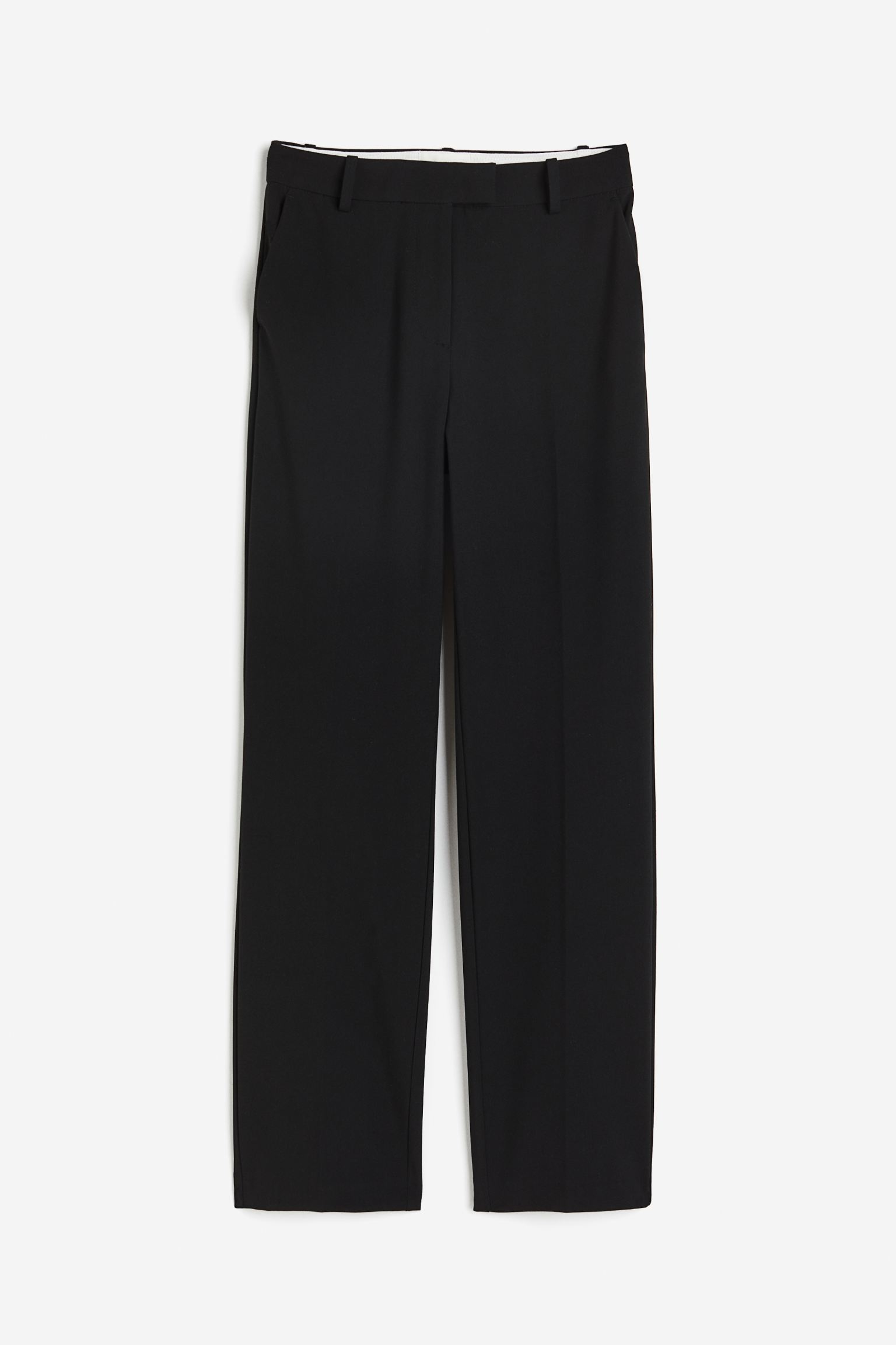 Брюки H&M Slim Fit Twill, черный узкие брюки со складками спереди fransa curve stretch коричневый
