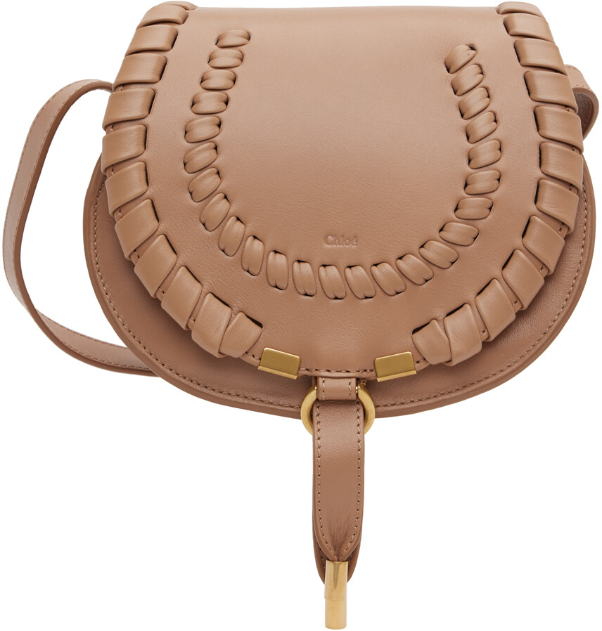 

Бежевая маленькая седельная сумка Marcie Chloé