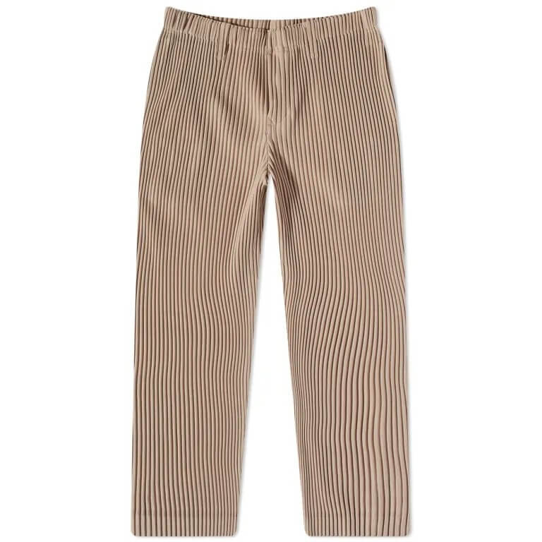 

Плиссированные брюки Homme Issey Miyake Straight Leg Jf194, песочно-бежевый