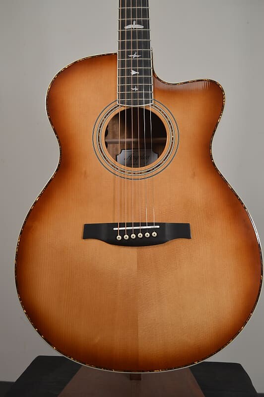 

PRS SE A40E Angelus со звукоснимателем Fishman Sonitone Tobacco Sunburst с PRS OHSC SE A40E Angelus with Fishman Sonitone Pickup
