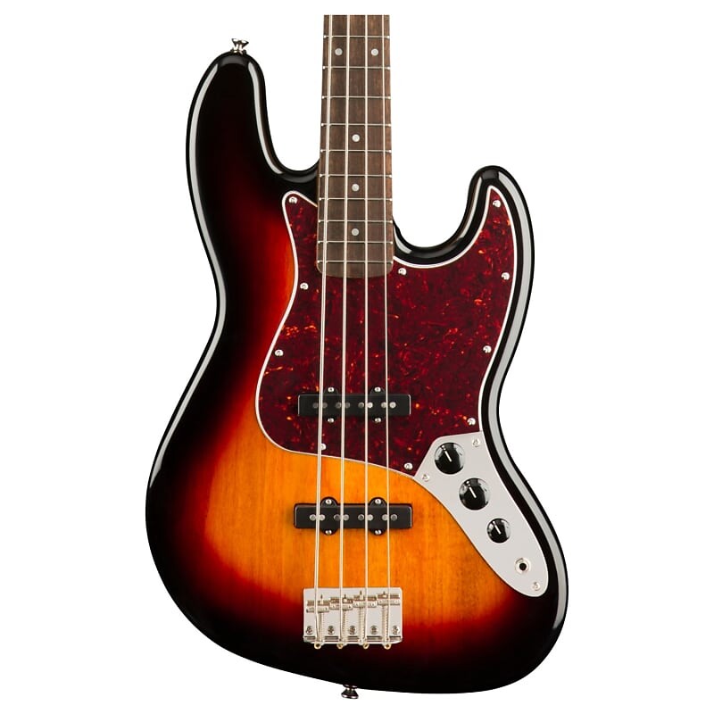 

Squier Classic Vibe '60s Jazz Bass, накладка на гриф Laurel, 3 цвета Sunburst Fender