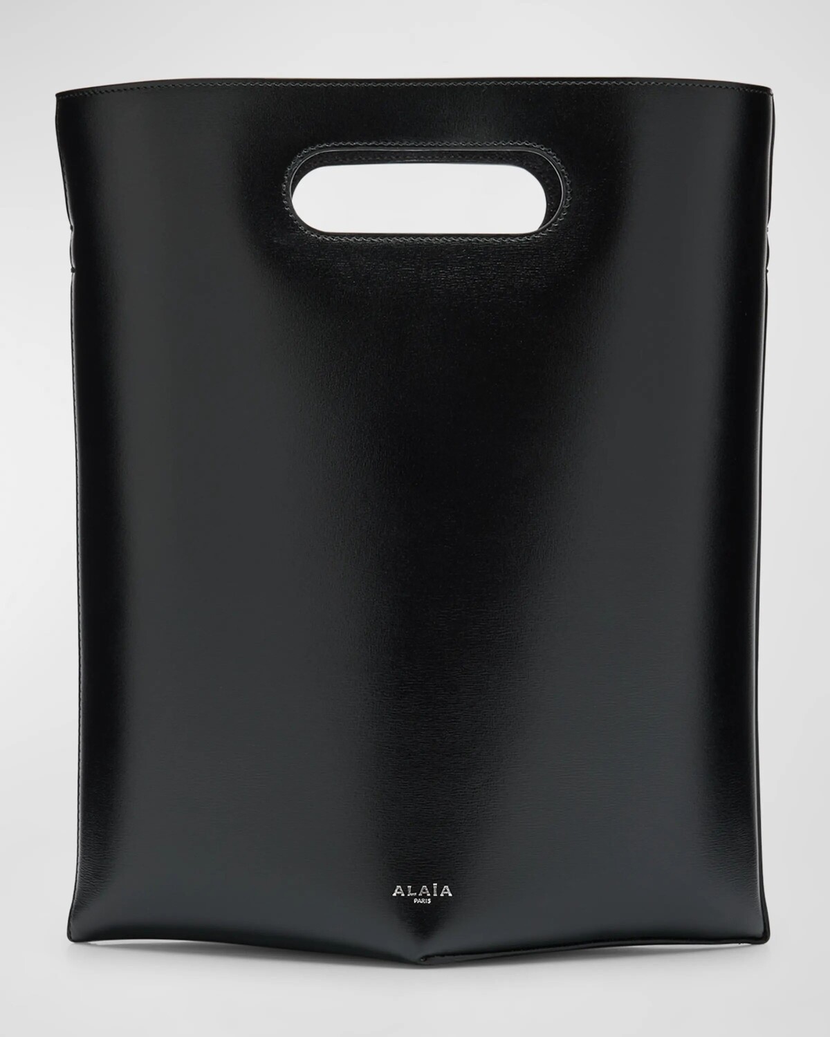 

Сложенная сумка из кожи ALAIA, цвет Noir