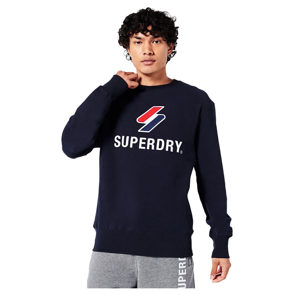 

Толстовка Superdry Code Sl Stacked Apq, синий