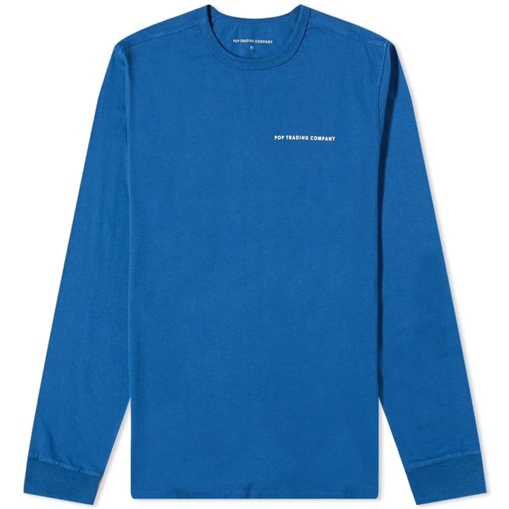 

Футболка POP Trading Company Long Sleeve Logo Tee, Синий