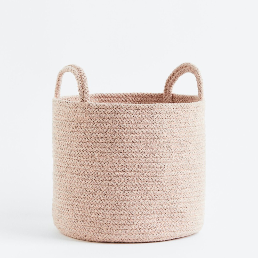 

Корзина для хранения H&M Home Cotton, светло-розовый