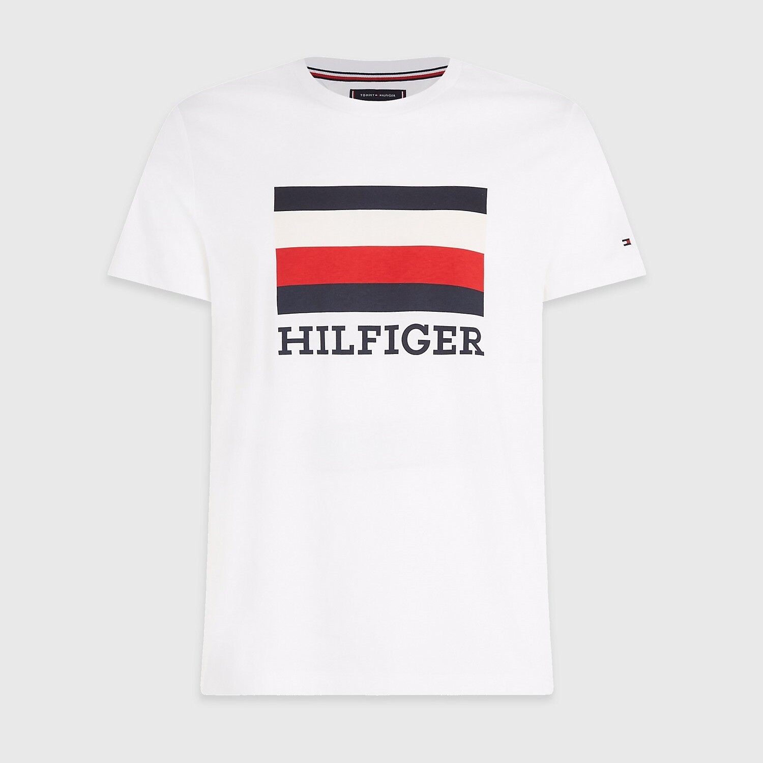 

Футболка Tommy Hilfiger Slim Fit Flag Monotype, белый